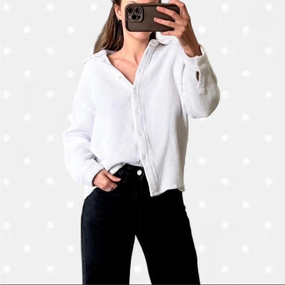 Mod Ref White Button-Down Shirt
